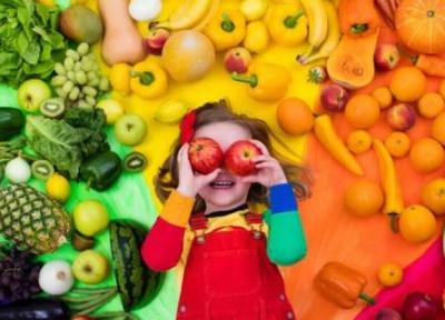 تغذیه سالم برای بچه ها با رژیم غذایی رنگین کمانی